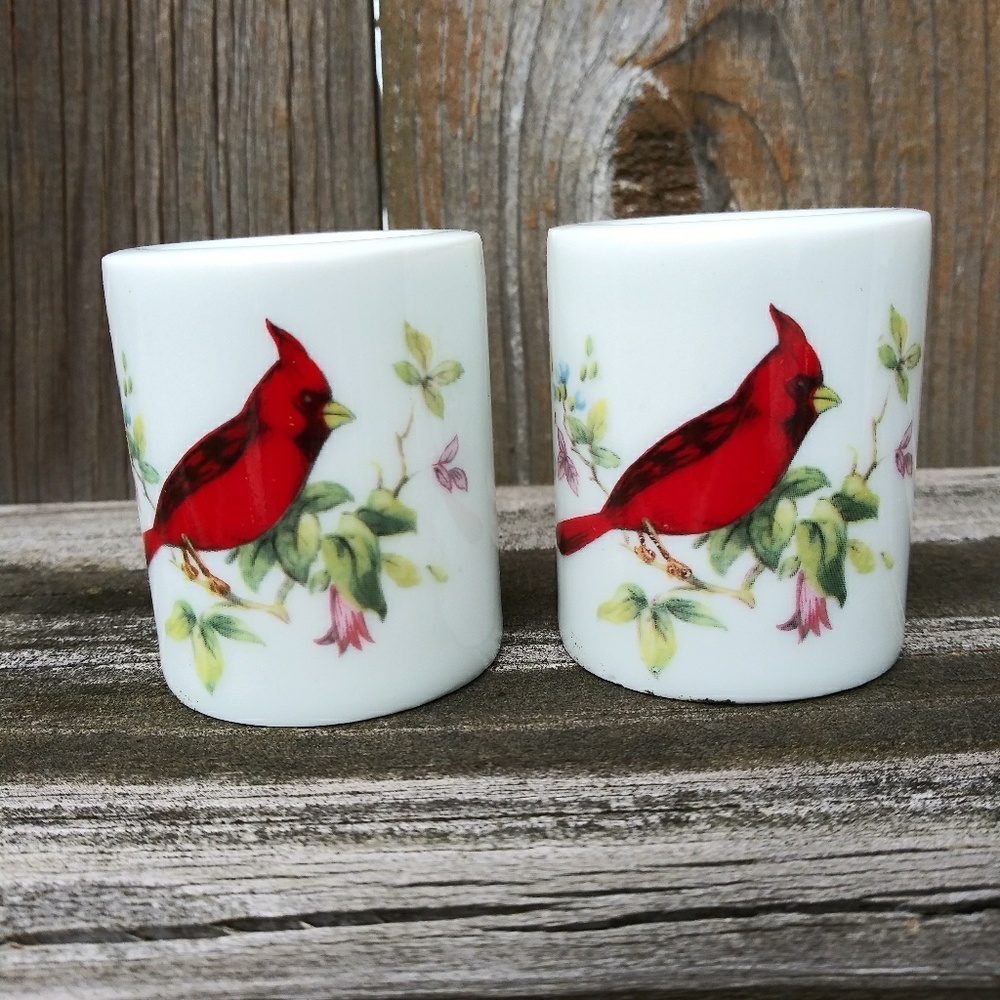 Vintage Cardinal Candleholders